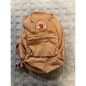 Fjallraven Kanken Classic 16L Backpack Peach Sand 23510 Logo Patch Bag Vinylon F